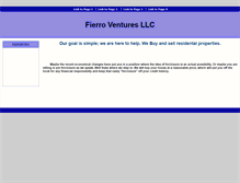 Tablet Screenshot of fierroventures.com